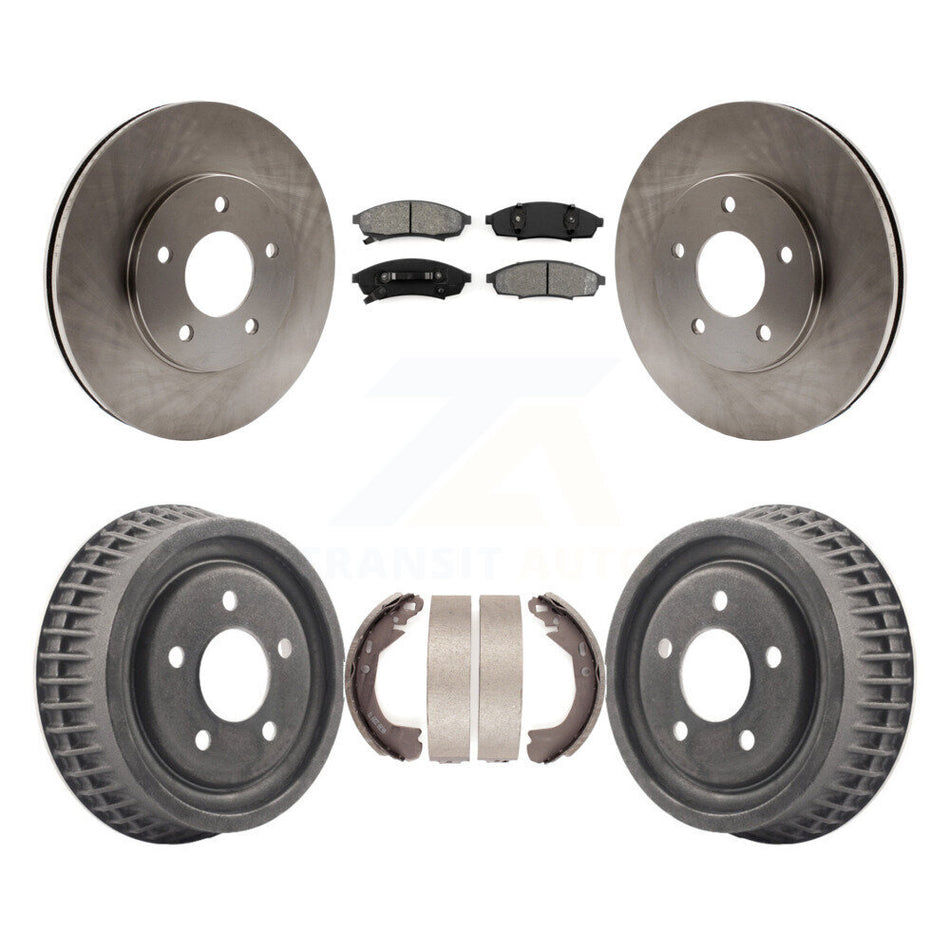 Front Rear Disc Brake Rotors Semi-Metallic Pads And Drum Kit For Chevrolet Lumina Monte Carlo K8S-103341