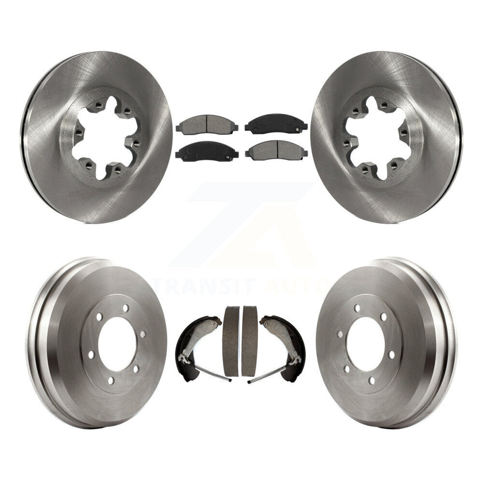 Front Rear Disc Brake Rotors Semi-Metallic Pads And Drum Kit For Chevrolet Colorado GMC Canyon Isuzu i-290 i-280 i-370 i-350 K8S-103360