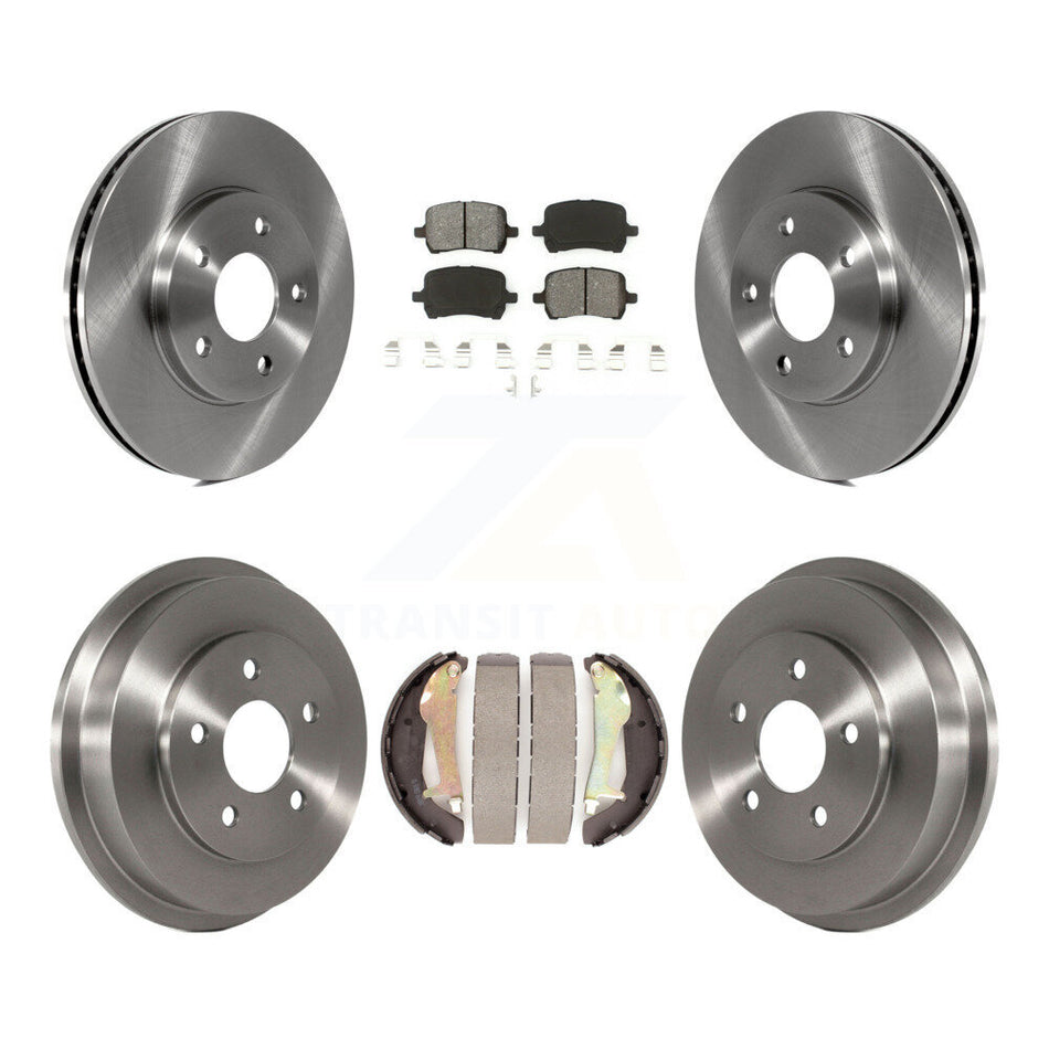 Front Rear Disc Brake Rotors Semi-Metallic Pads And Drum Kit For Chevrolet HHR K8S-103371