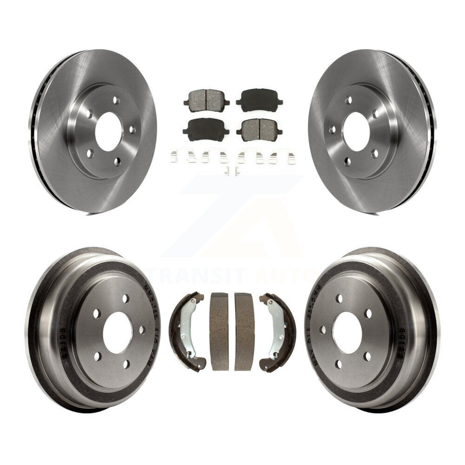 Front Rear Disc Brake Rotors Semi-Metallic Pads And Drum Kit For Chevrolet HHR K8S-103372