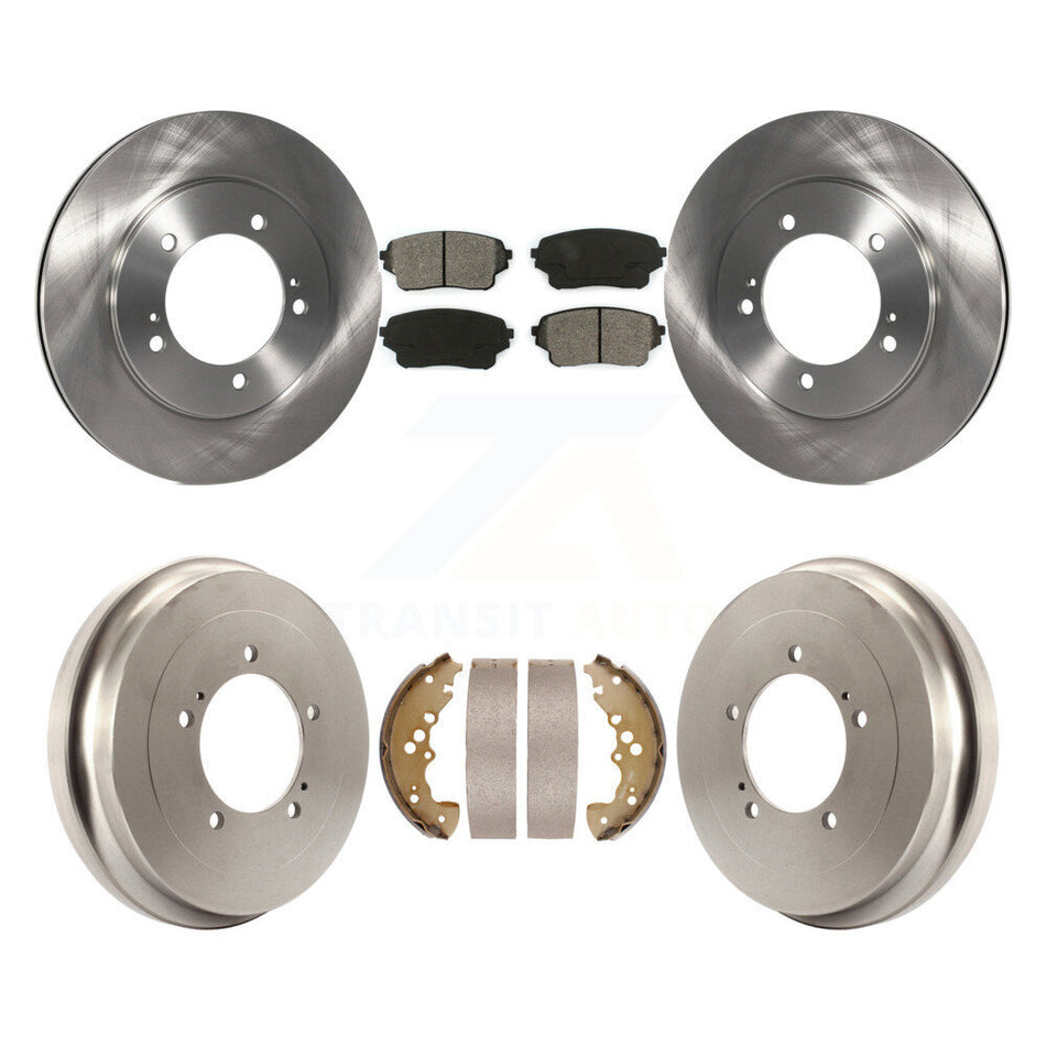 Front Rear Disc Brake Rotors Semi-Metallic Pads And Drum Kit For Suzuki XL-7 K8S-103387