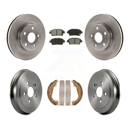Front Rear Disc Brake Rotors Semi-Metallic Pads And Drum Kit For 2000 Toyota Celica GT K8S-103434