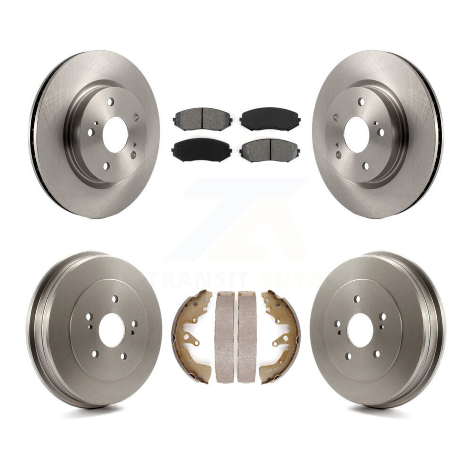 Front Rear Disc Brake Rotors Semi-Metallic Pads And Drum Kit For 2006-2008 Suzuki Grand Vitara K8S-103452