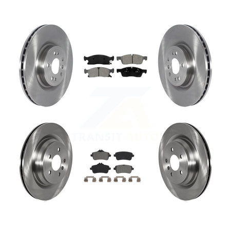 Front Rear Disc Brake Rotors And Semi-Metallic Pads Kit For Mercedes-Benz GLE400 K8S-103534
