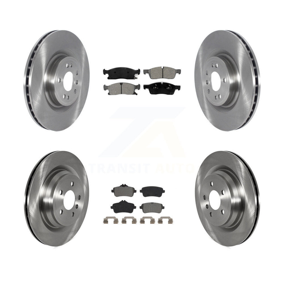 Front Rear Disc Brake Rotors And Semi-Metallic Pads Kit For Mercedes-Benz GLE400 K8S-103534