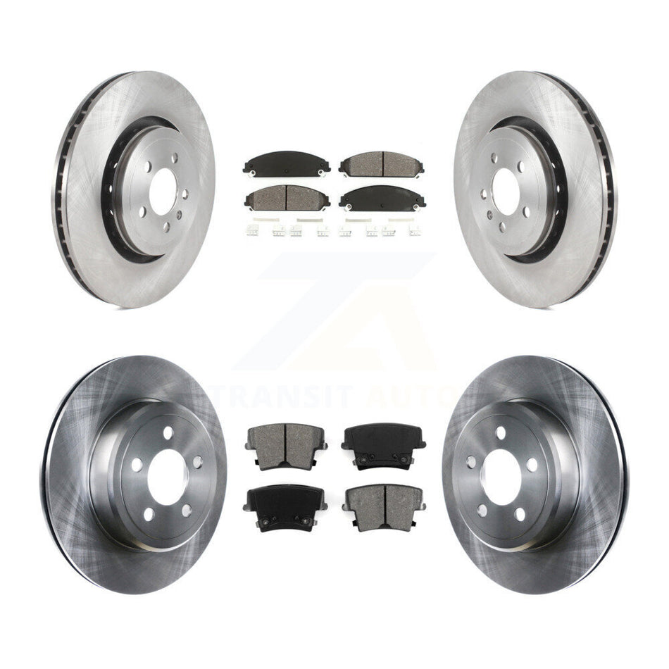 Front Rear Disc Brake Rotors And Semi-Metallic Pads Kit For Dodge Charger With 355mm Diameter Rotor K8S-103551