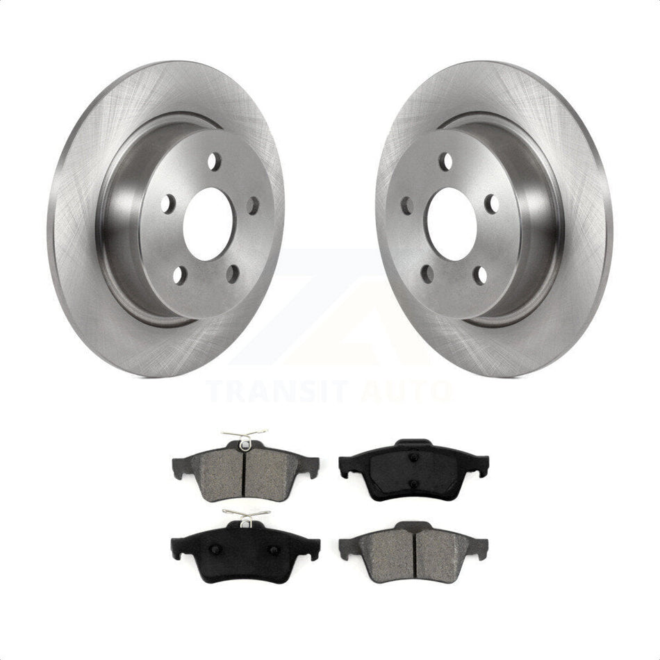 Rear Disc Brake Rotors And Semi-Metallic Pads Kit For Ford Connect K8S-103563