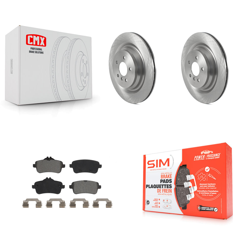 Rear Disc Brake Rotors And Semi-Metallic Pads Kit For Mercedes-Benz GLS450 GL450 GLS550 GL350 GL550 ML400 ML250 ML63 AMG GLS350d K8S-103567