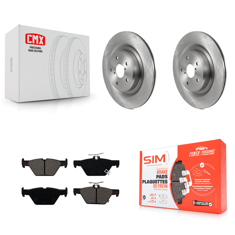 Rear Disc Brake Rotors And Semi-Metallic Pads Kit For 2019-2022 Subaru Ascent K8S-103568