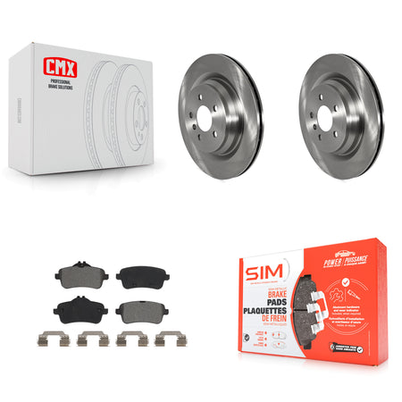 Rear Brake Rotors & Semi-Metallic Pad Kit For Mercedes-Benz ML350 GLE400 GLE350 GLE43 AMG K8S-103573