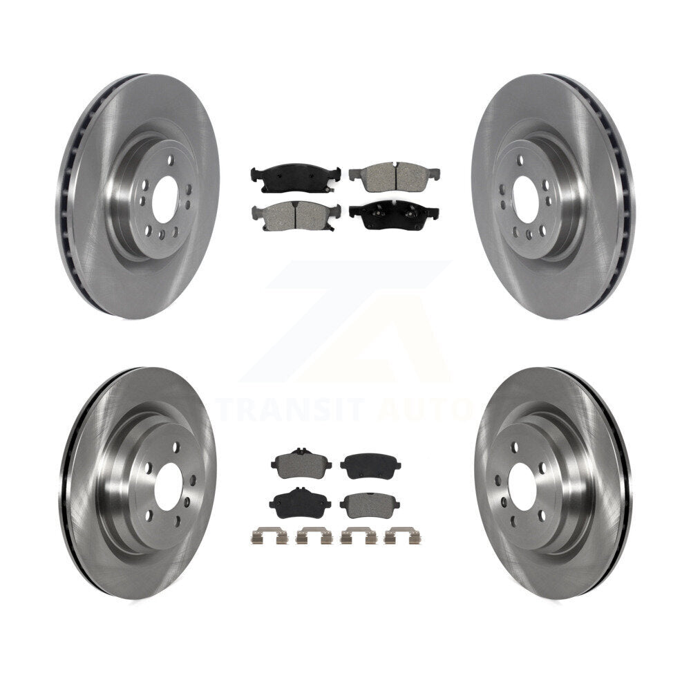 Front Rear Brake Rotors & Semi-Metallic Pad Kit For Mercedes-Benz GLE400 With AMG Package K8S-103604