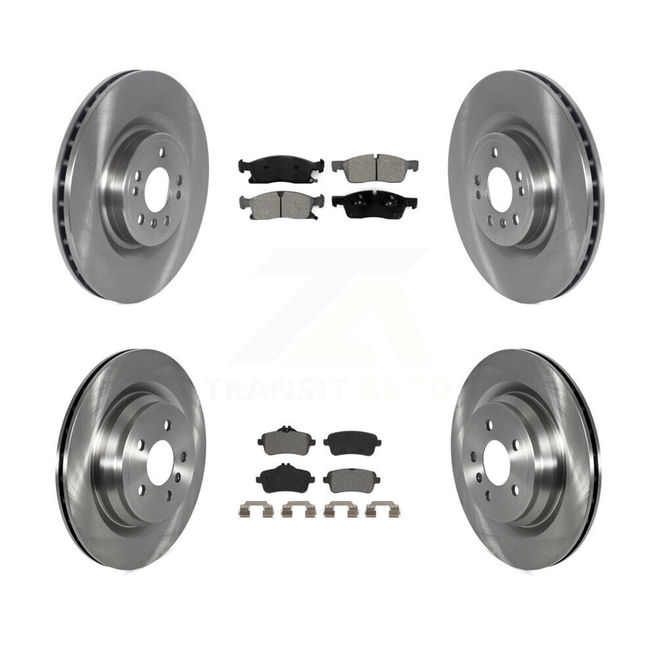 Front Rear Brake Rotors & Semi-Metallic Pad Kit For Mercedes-Benz GLE400 With AMG Package K8S-103604