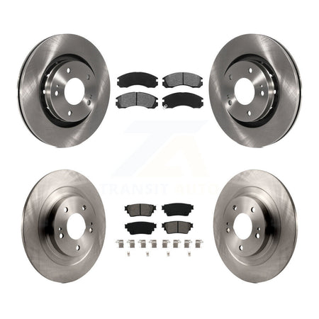 Front Rear Disc Brake Rotors And Semi-Metallic Pads Kit For Mitsubishi Outlander PHEV K8S-103653