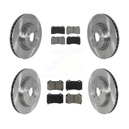 Front Rear Brake Rotor Semi-Metallic Pad Kit For 2017-2019 Tesla X S With Brembo Calipers K8S-103672