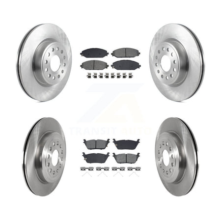 Front Rear Disc Brake Rotors And Semi-Metallic Pads Kit For Ram 1500 K8S-103673