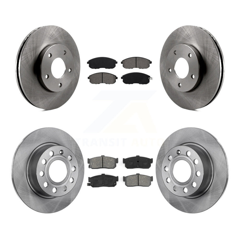 Front Rear Disc Brake Rotor And Semi-Metallic Pad Kit For 1999 Nissan Maxima From 04 K8S-103679