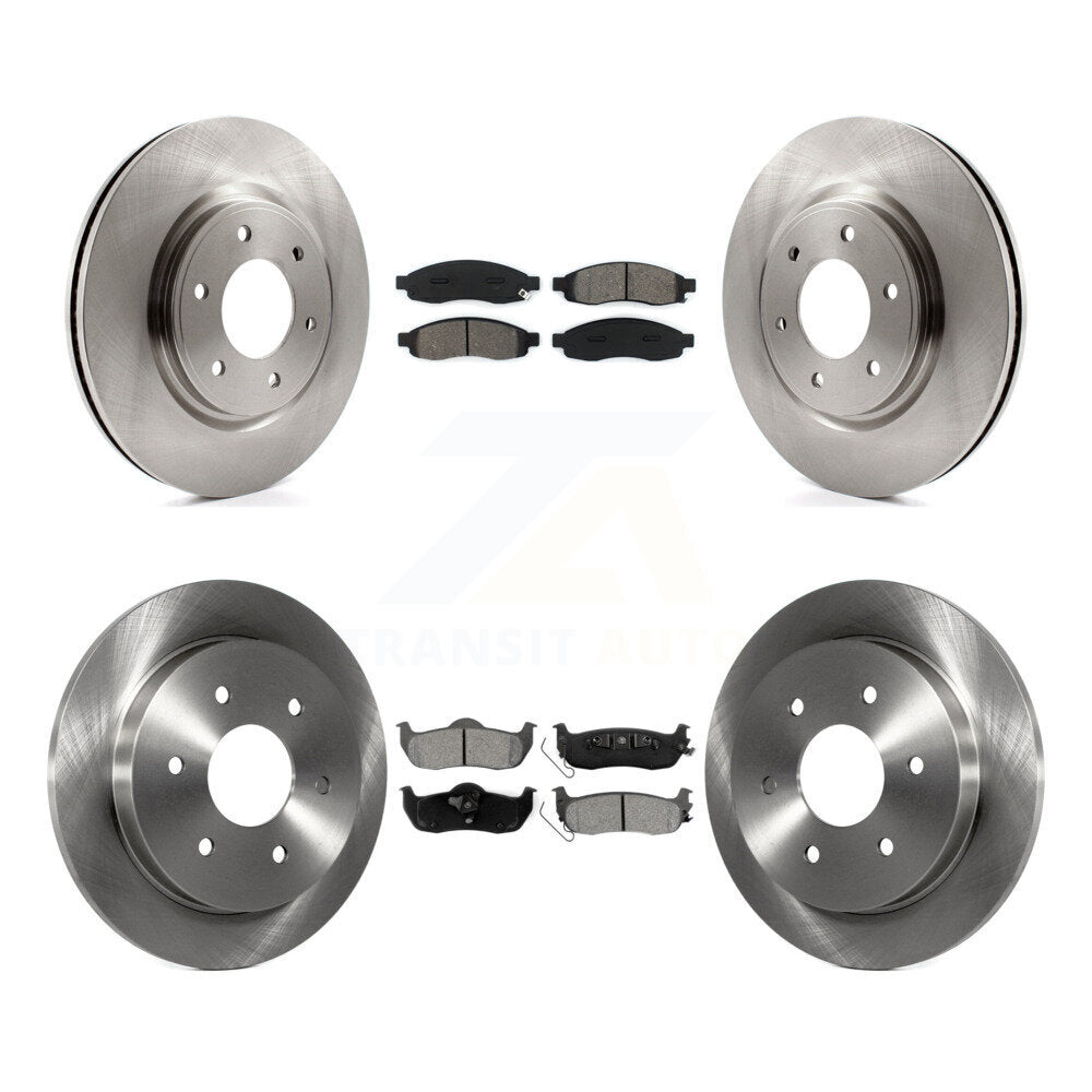 Front Rear Disc Brake Rotors And Semi-Metallic Pads Kit For 2007 Nissan TITAN From 04 07 K8S-103680