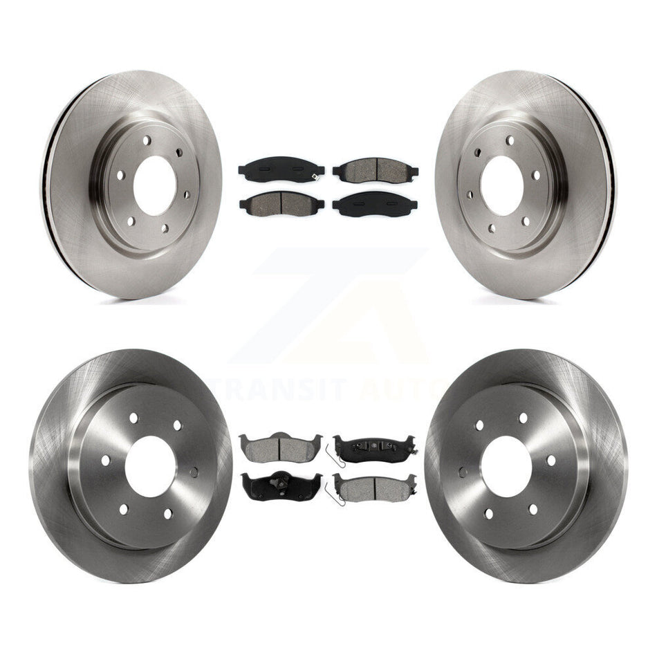 Front Rear Disc Brake Rotors And Semi-Metallic Pads Kit For 2007 Nissan TITAN From 04 07 K8S-103680