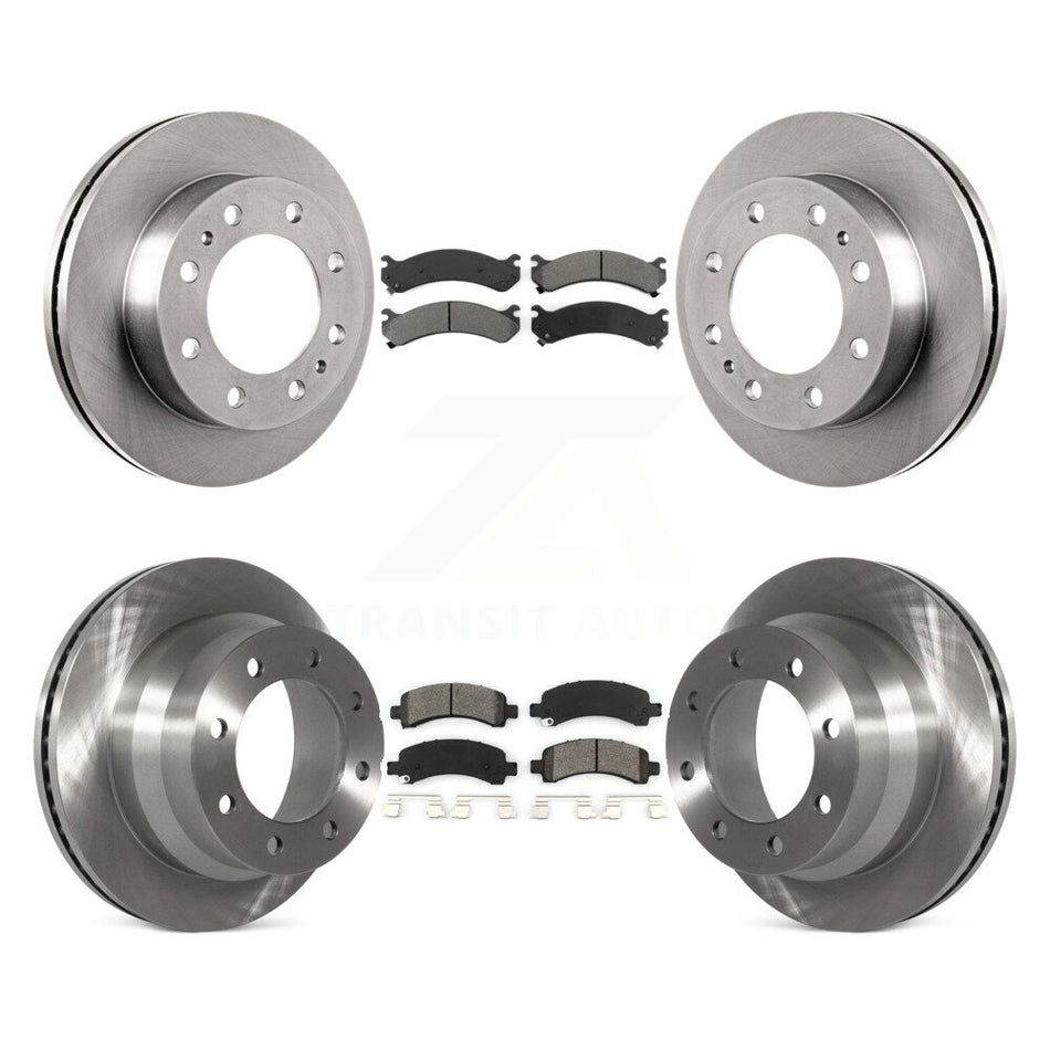 Front Rear Disc Brake Rotors And Semi-Metallic Pads Kit For Chevrolet Express 4500 K8S-103690