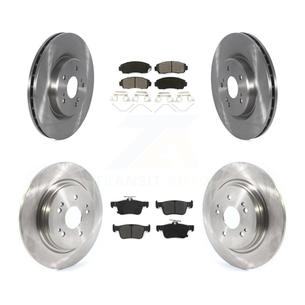 Front Rear Disc Brake Rotors And Semi-Metallic Pads Kit For 2019-2021 Acura RDX K8S-103716
