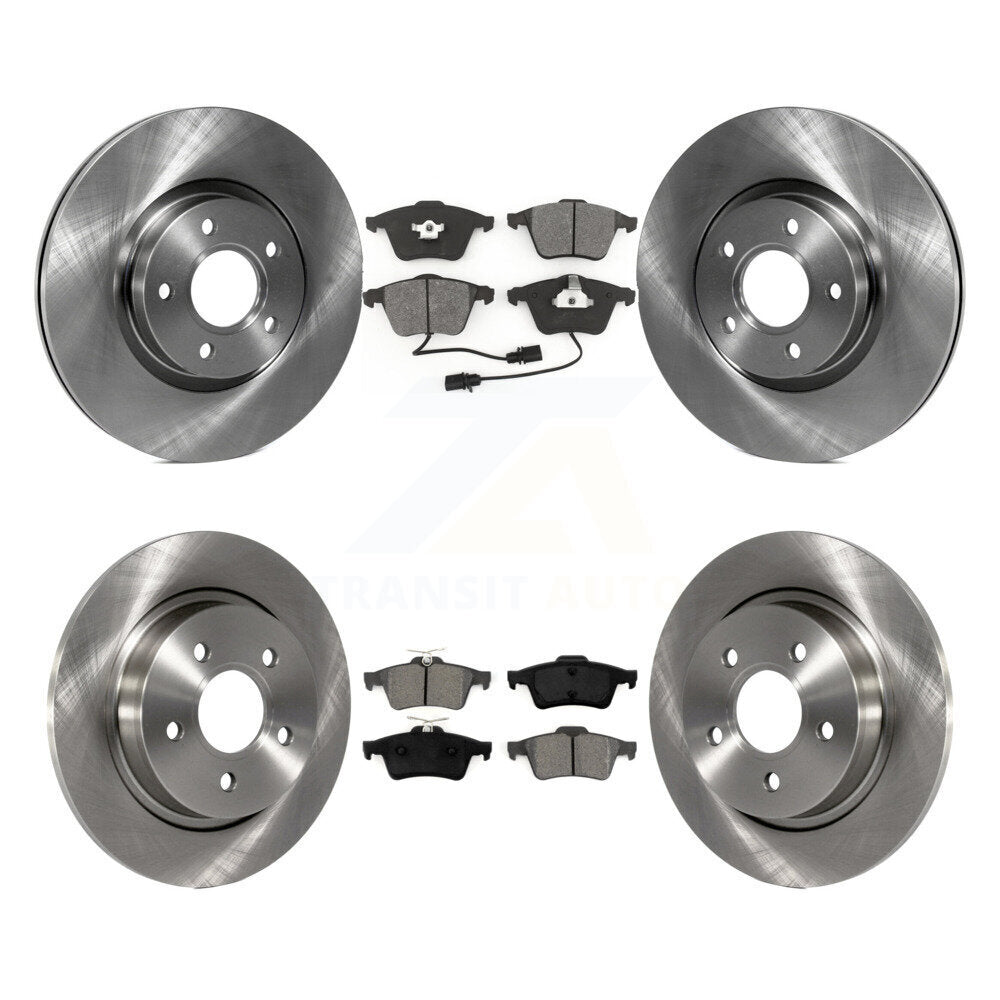 Front Rear Disc Brake Rotors And Semi-Metallic Pads Kit For Volvo S40 K8S-103718