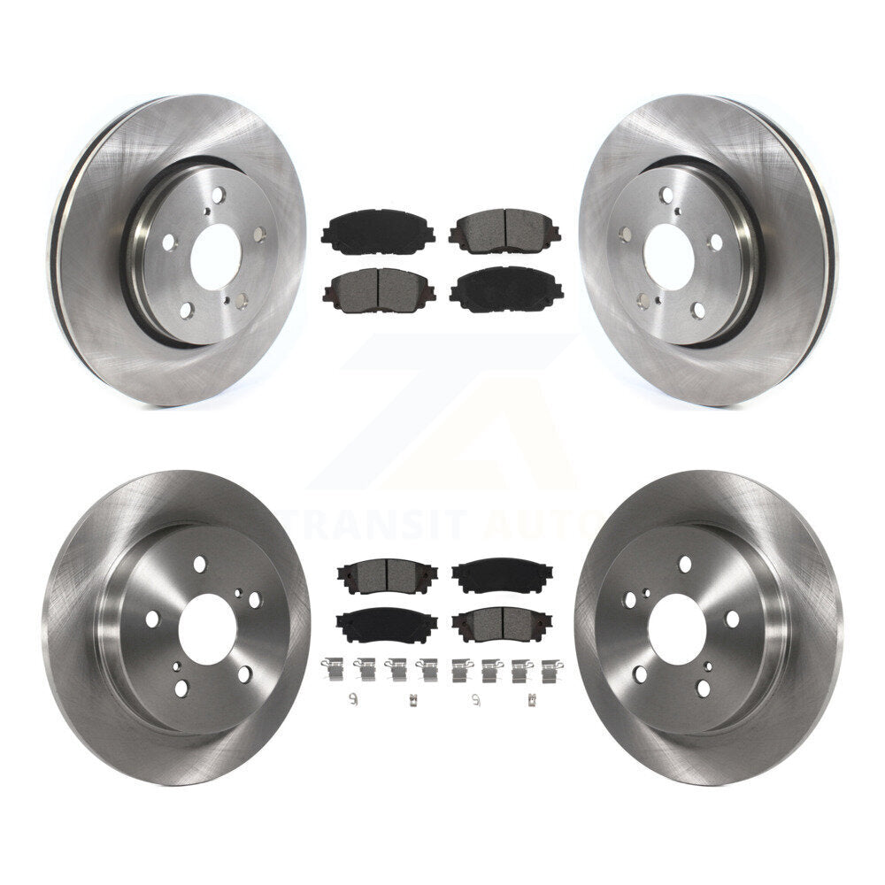 Front Rear Disc Brake Rotors And Semi-Metallic Pads Kit For Toyota C-HR K8S-103746