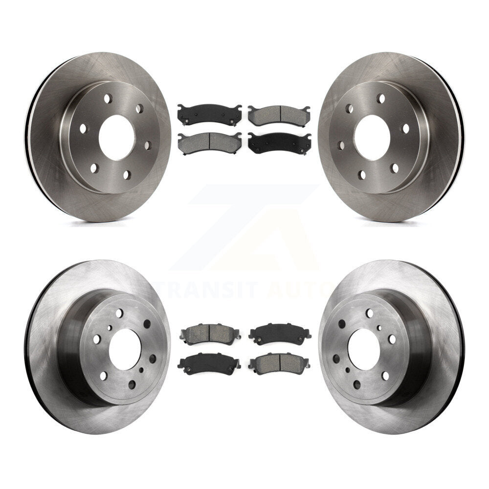 Front Rear Disc Brake Rotors And Semi-Metallic Pads Kit For GMC Sierra 1500 Classic K8S-103747