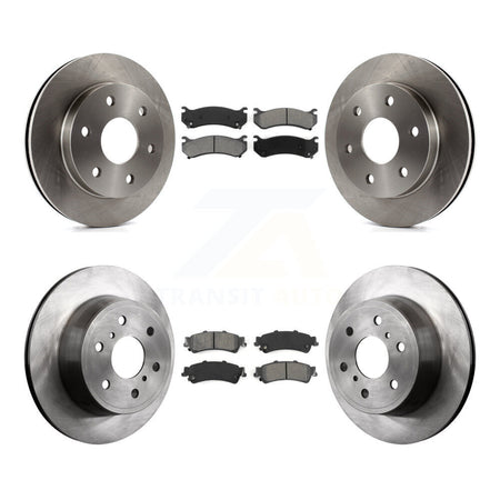 Front Rear Disc Brake Rotors And Semi-Metallic Pads Kit For GMC Sierra 1500 Classic K8S-103747