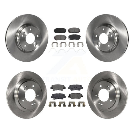 Front Rear Disc Brake Rotors And Semi-Metallic Pads Kit For Hyundai Elantra GT Kia Forte5 K8S-103749