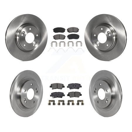 Front Rear Brake Rotor Semi-Metallic Pad Kit For Hyundai Kona With Electric Parking K8S-103756