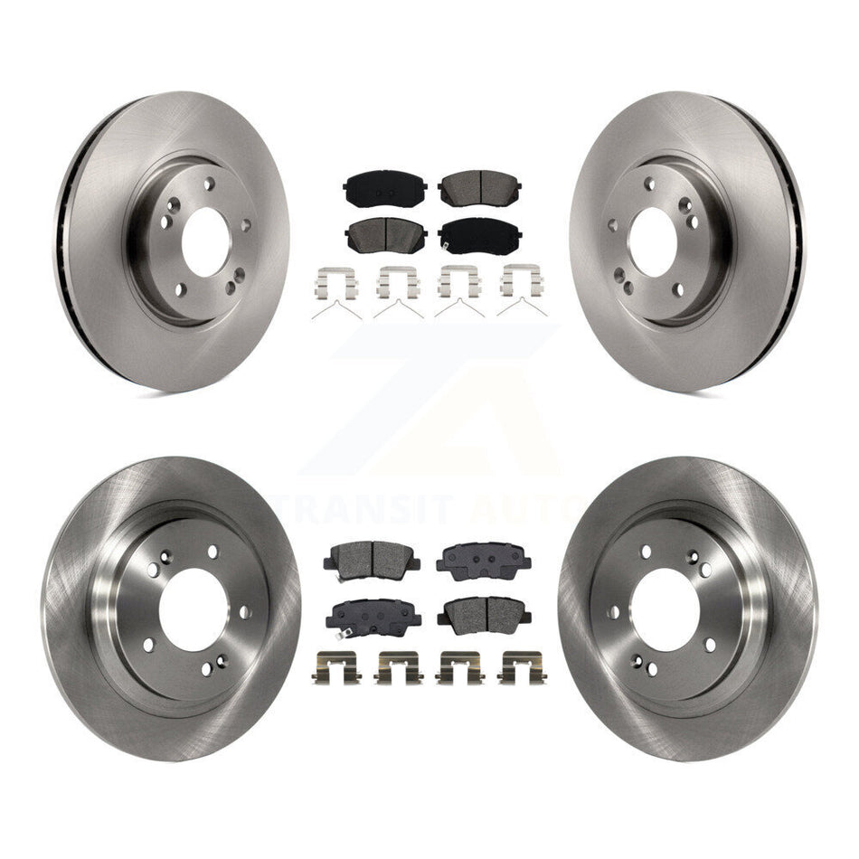 Front Rear Disc Brake Rotors And Semi-Metallic Pads Kit For Hyundai Sonata K8S-103762
