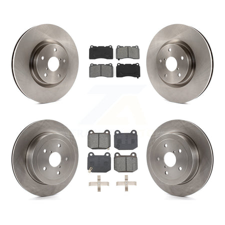 Front Rear Disc Brake Rotors And Semi-Metallic Pads Kit For Subaru Impreza K8S-103790