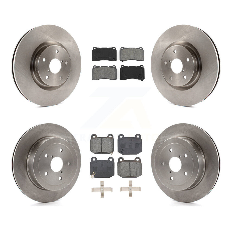 Front Rear Disc Brake Rotors And Semi-Metallic Pads Kit For Subaru Impreza K8S-103790