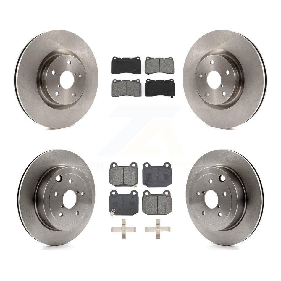 Front Rear Disc Brake Rotors And Semi-Metallic Pads Kit For Subaru Impreza WRX STI K8S-103791