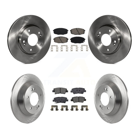Front Rear Brake Rotor Semi-Metallic Pad Kit For Hyundai Kona With Electric Parking K8S-103823