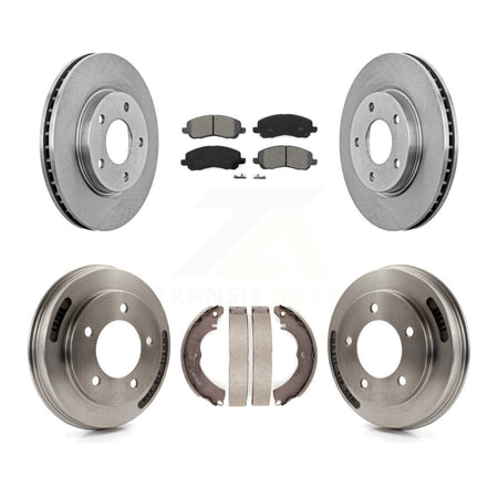 Front Rear Disc Brake Rotors Semi-Metallic Pads And Drum Kit For Mitsubishi Lancer K8S-103845