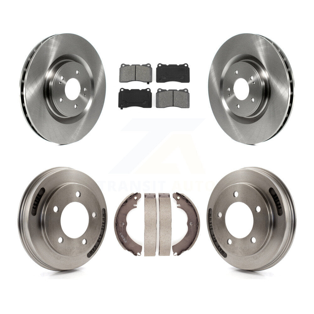 Front Rear Disc Brake Rotors Semi-Metallic Pads And Drum Kit For Mitsubishi Lancer K8S-103846