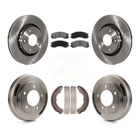 Front Rear Brake Rotor Semi-Metallic Pad Drum Kit For Mitsubishi Lancer Ralliart To 03 09 K8S-103849