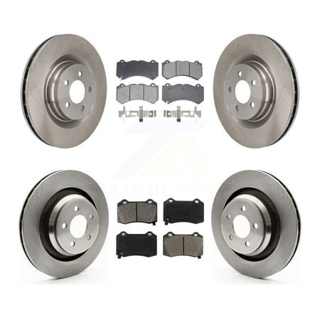 Front Rear Disc Brake Rotors And Semi-Metallic Pads Kit For Dodge Challenger Charger K8S-103850