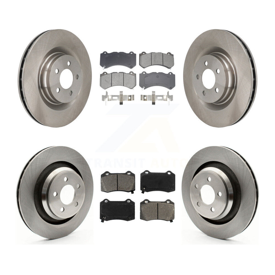 Front Rear Disc Brake Rotors And Semi-Metallic Pads Kit For Dodge Challenger Charger K8S-103850