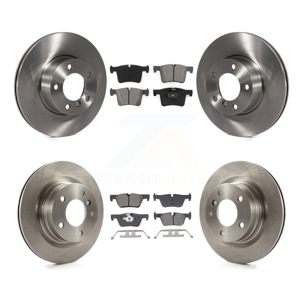 Front Rear Disc Brake Rotors And Semi-Metallic Pads Kit For BMW 320i 328d K8S-103854