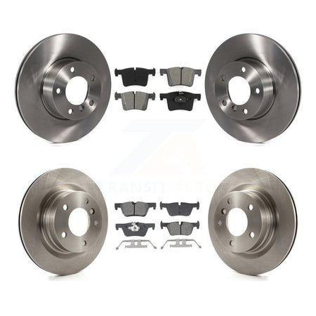 Front Rear Disc Brake Rotors And Semi-Metallic Pads Kit For BMW 320i 328d K8S-103854