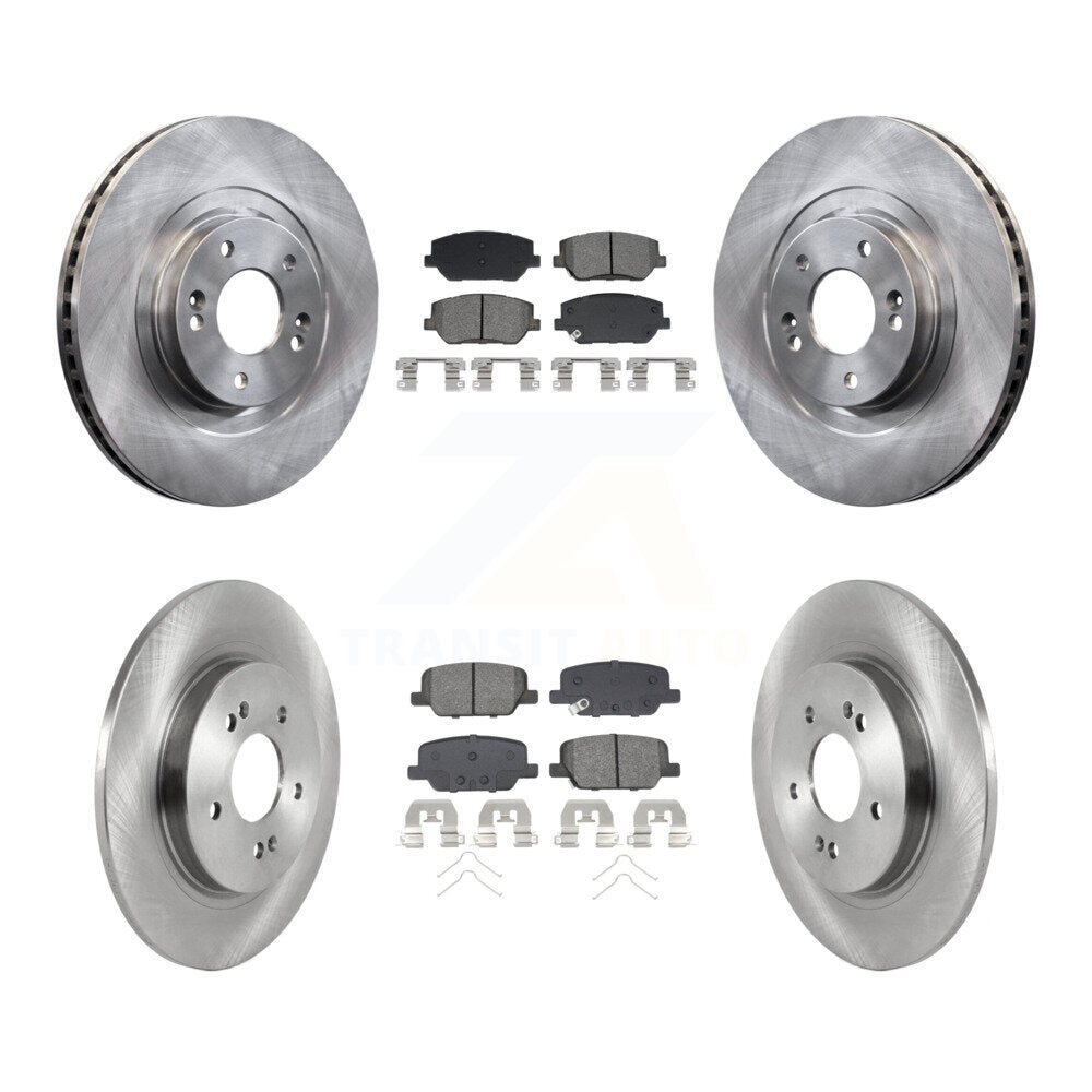 Front Rear Disc Brake Rotors And Semi-Metallic Pads Kit For 2019-2020 Hyundai Santa Fe K8S-103860