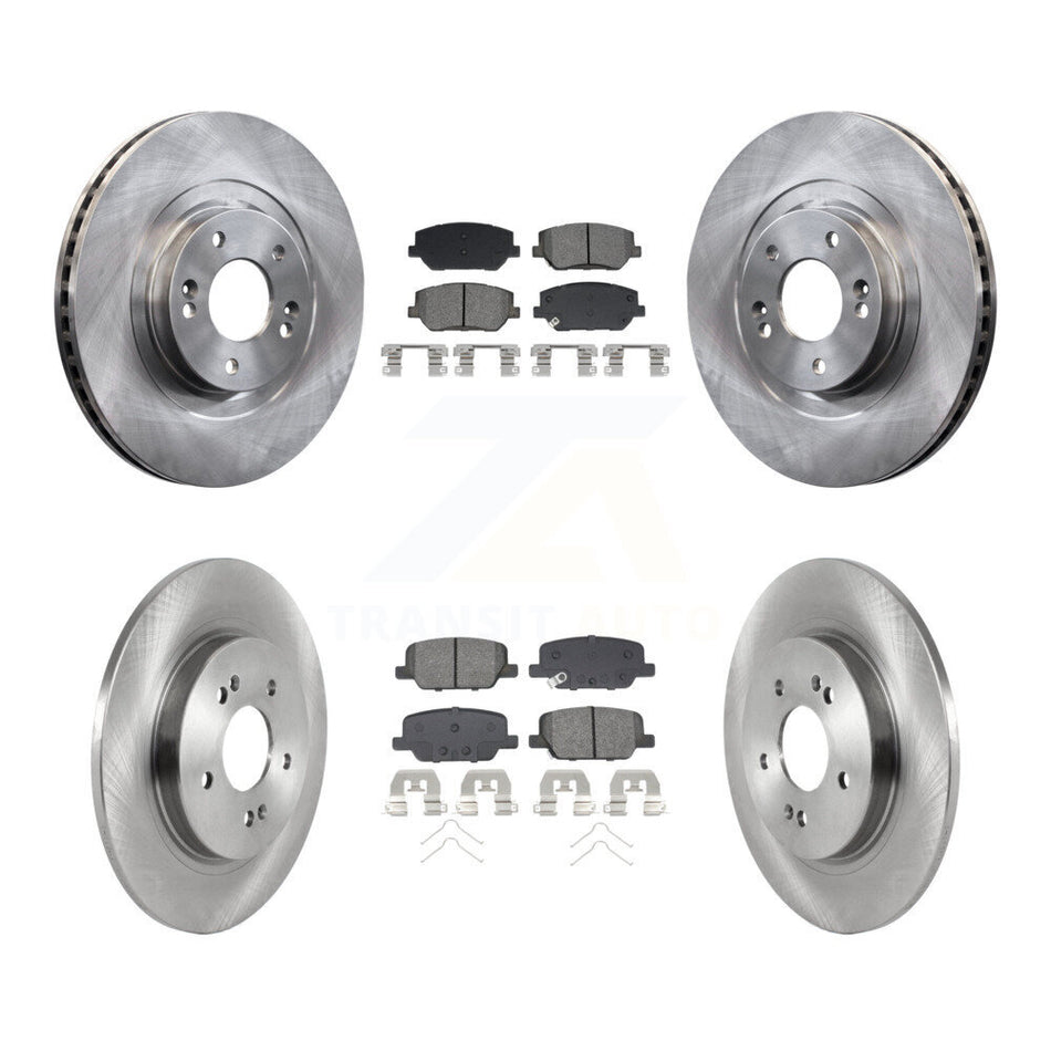 Front Rear Disc Brake Rotors And Semi-Metallic Pads Kit For 2019-2020 Hyundai Santa Fe K8S-103860
