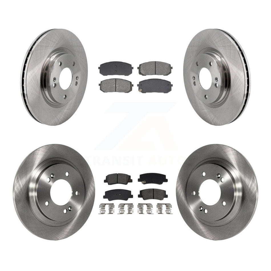 Front Rear Disc Brake Rotors And Semi-Metallic Pads Kit For Hyundai Sonata Kia Niro EV K5 K8S-103866