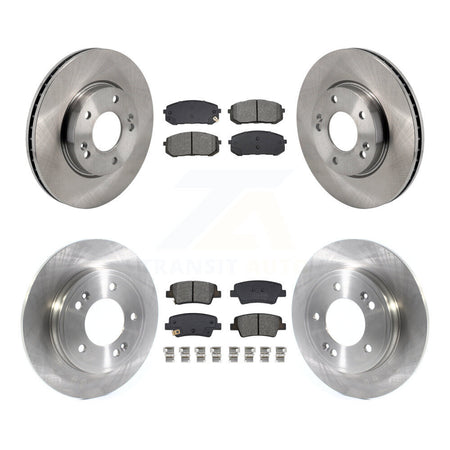 Front Rear Disc Brake Rotors And Semi-Metallic Pads Kit For Hyundai Elantra K8S-103867