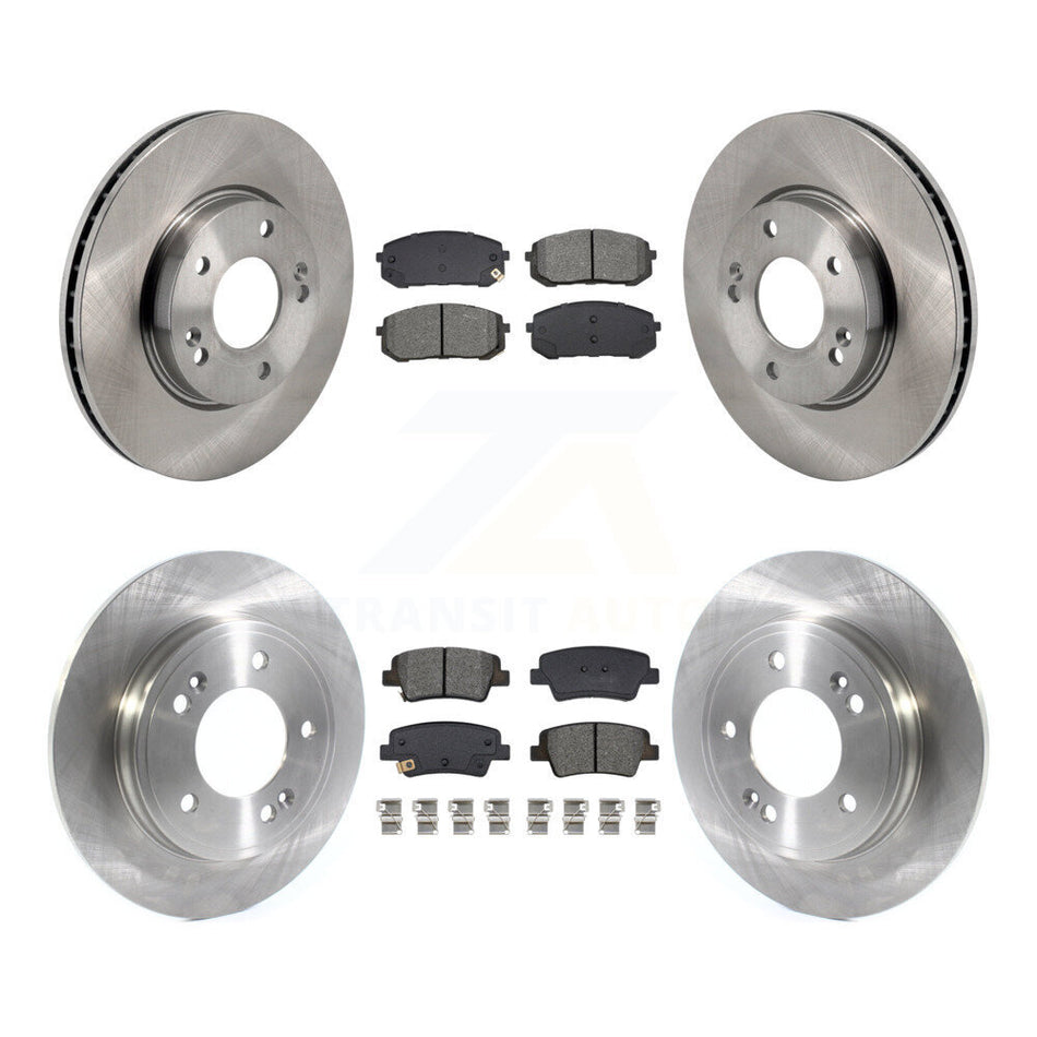 Front Rear Disc Brake Rotors And Semi-Metallic Pads Kit For Hyundai Elantra K8S-103867