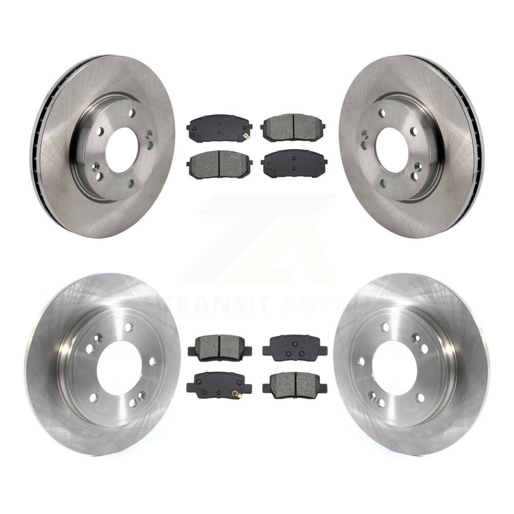 Front Rear Disc Brake Rotors And Semi-Metallic Pads Kit For Hyundai Elantra K8S-103868