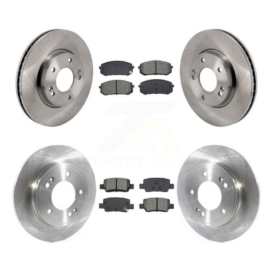 Front Rear Disc Brake Rotors And Semi-Metallic Pads Kit For Hyundai Elantra K8S-103868