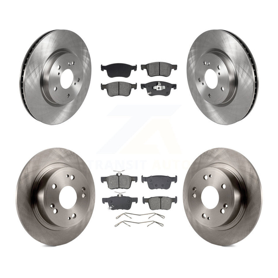 Front Rear Disc Brake Rotors And Semi-Metallic Pads Kit For Honda Accord K8S-103869